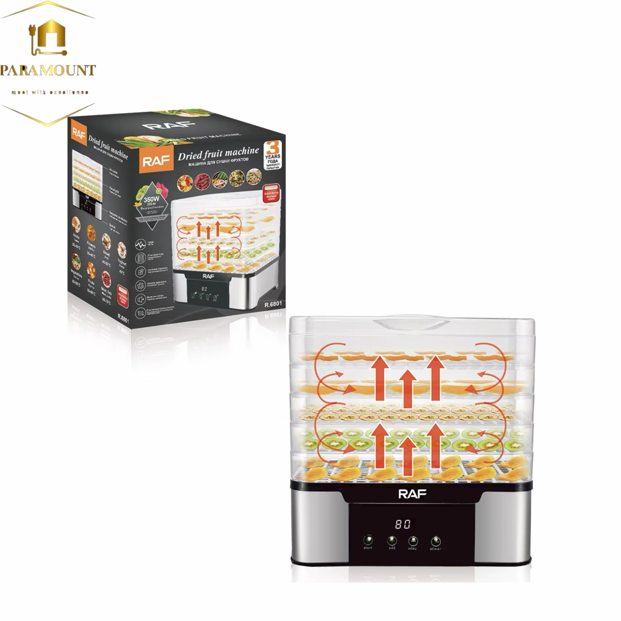 میوه خشک کن راف مدل R6801 