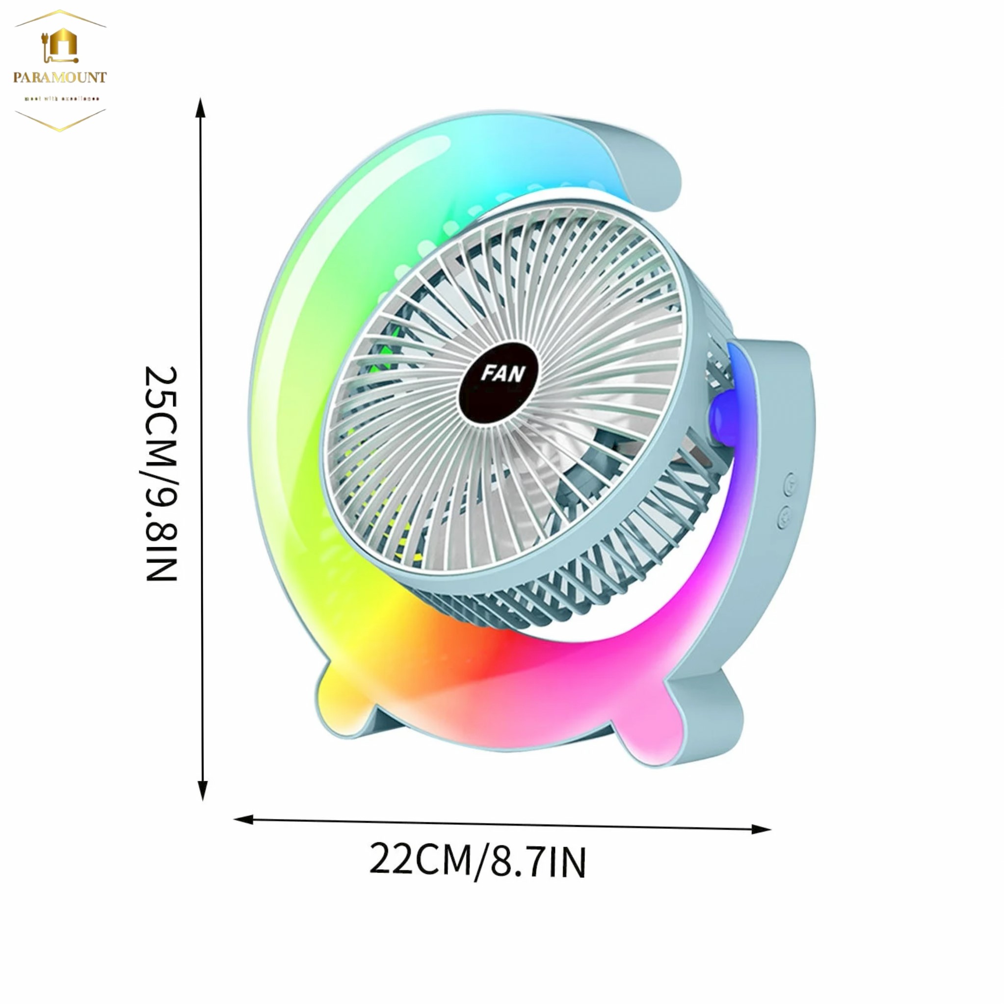 پنکه رومیزی چراغ دار مدل D20