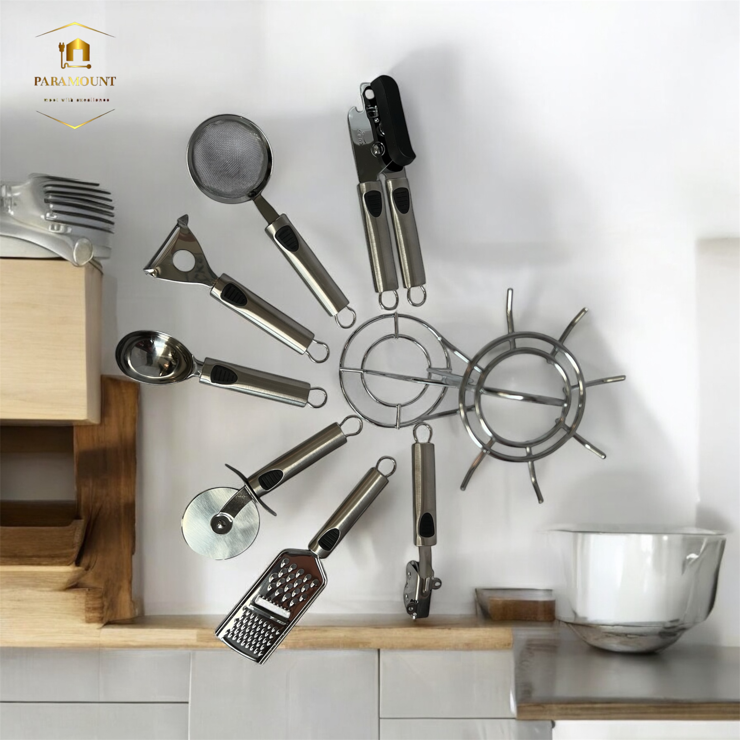 ست ابزار تمام استیل 8 پارچ بونیتو